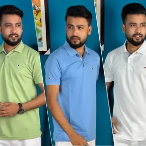 Tommy 3pcs Polo- Lemon, Sky Blue & White