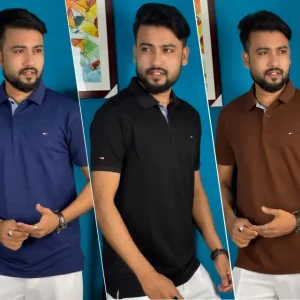 Tommy 3pcs Polo- Navy, Black & Coffee
