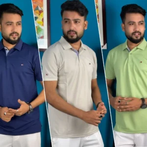 3pcs Polo-Navy Blue, Cream White & Lemon